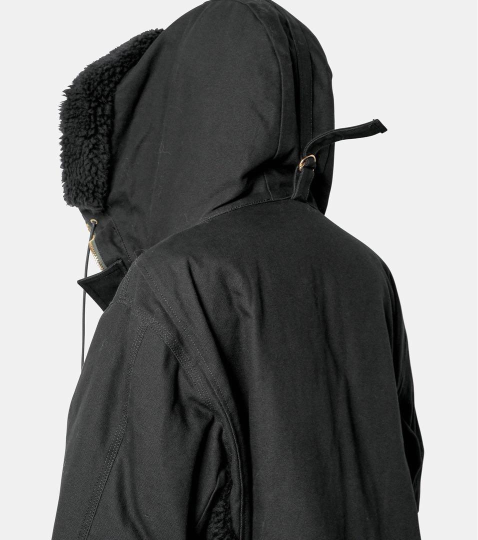 未使用 sacai×Carhartt シベリアンコート ブラック サイズ2