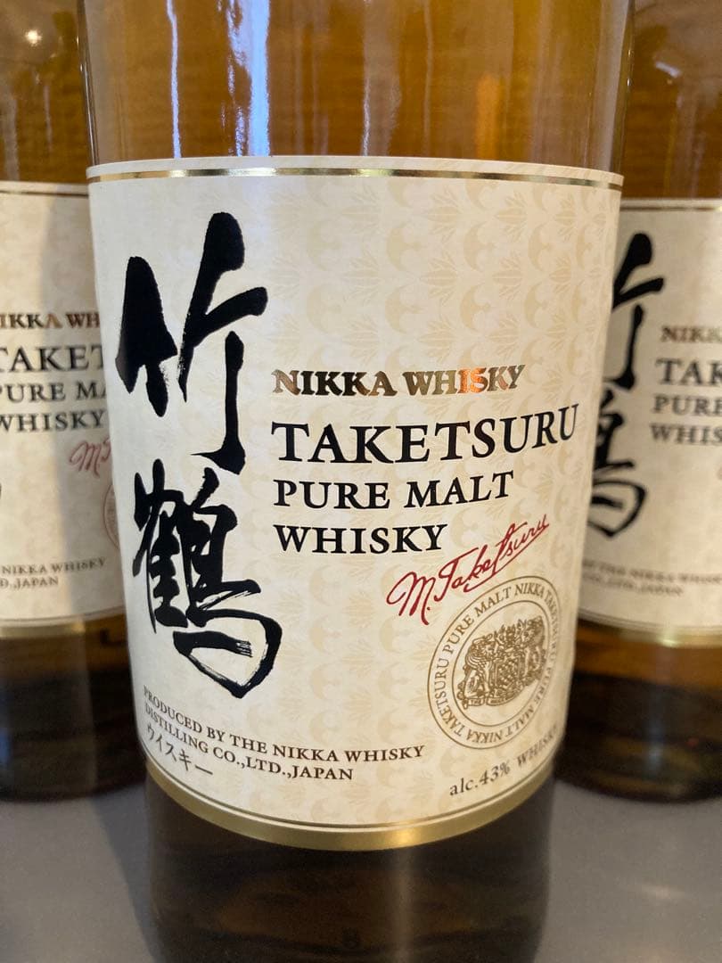 【旧ラベル】竹鶴ピュアモルトウイスキー3本セット