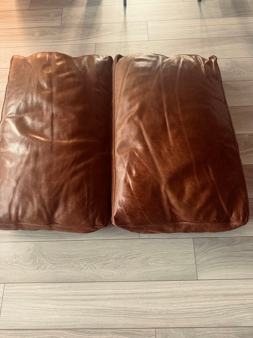 最終クラッシュゲート 2.5人掛けソファ 本革 ヴィンテージ調レザークッション付