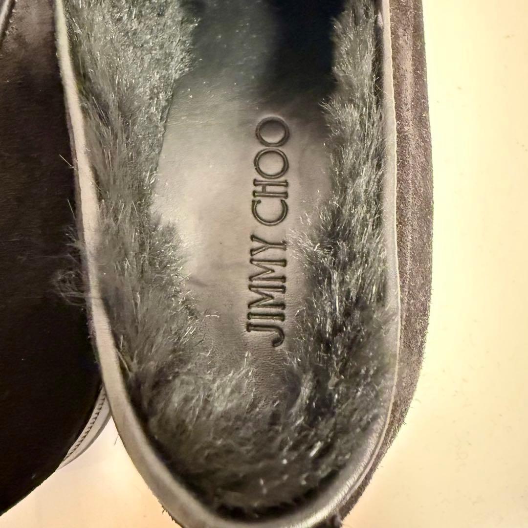 JIMMY CHOO（ジミーチュウ） ファーライニング スエード ローファー