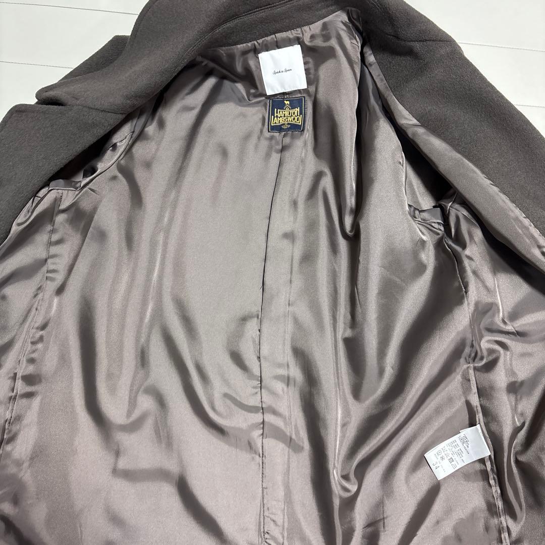 【美品】スピックアンドスパン テーラードカラーショートコート 34 ブラウン