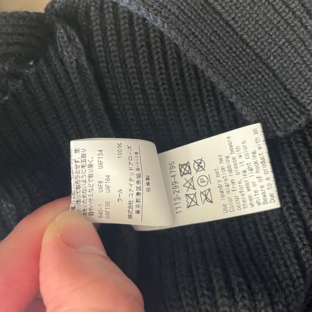 ユナイテッドアローズ　パタゴニアウール　ハーフジップニット