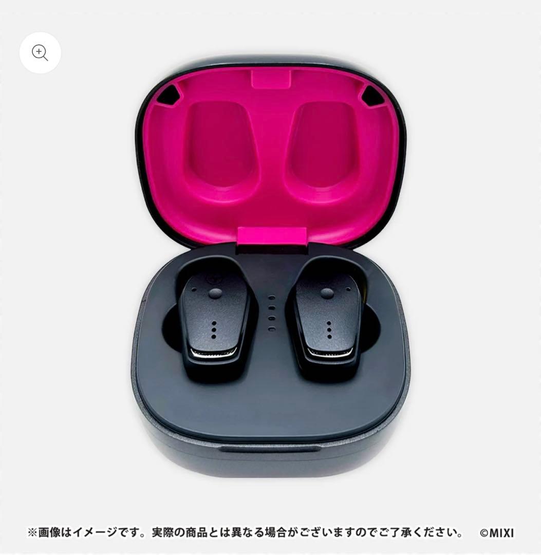 モンスト エルのワイヤレスイヤホン シリアルコードなし、アクスタ、ケース付