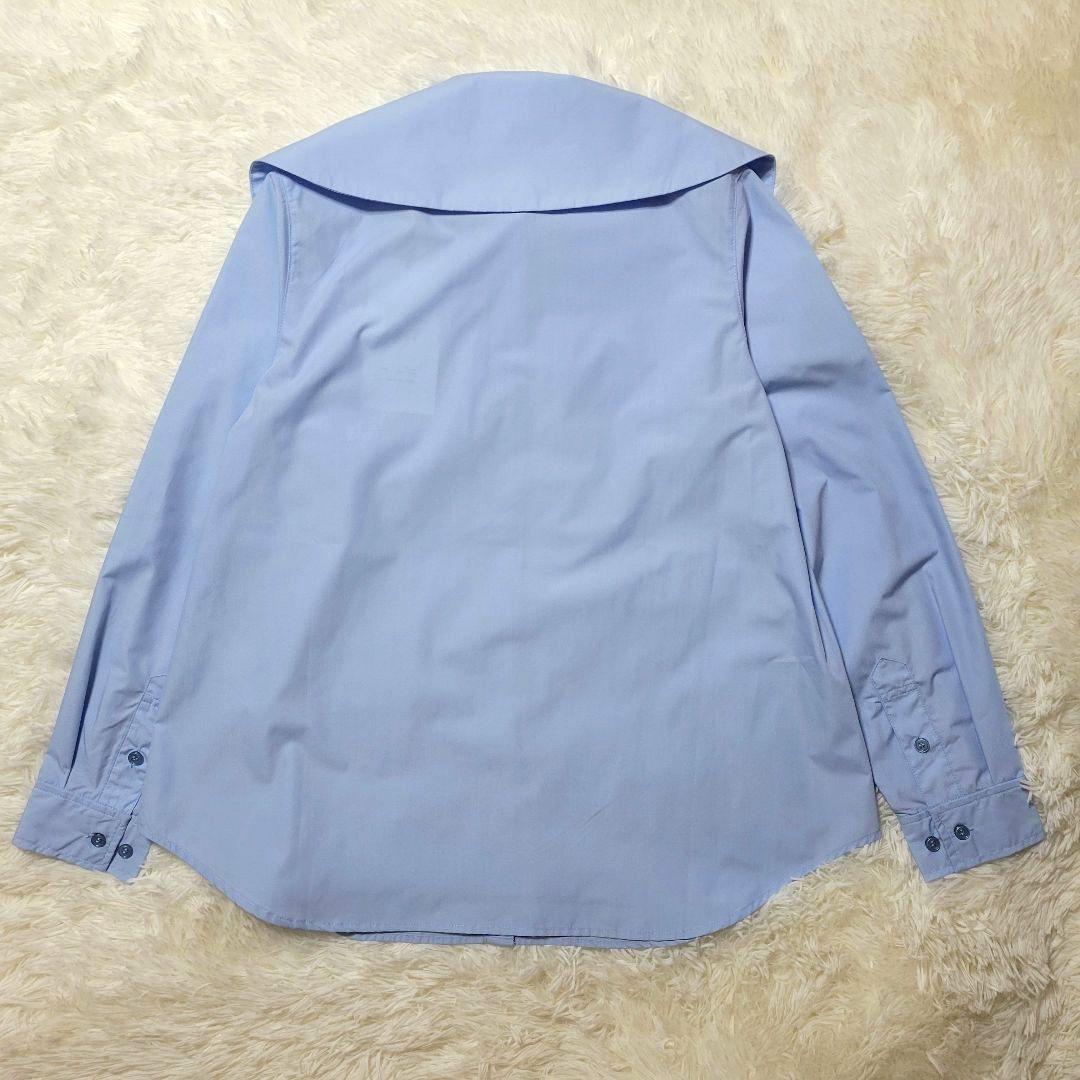 ♡受注生産♡トーマスマグパイ♡ ビッグカラー シャツ サックス