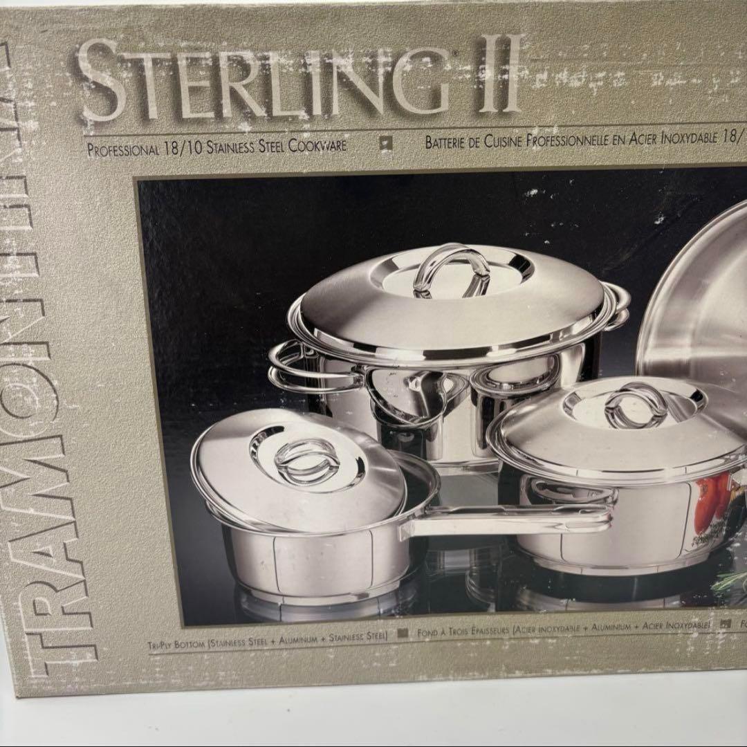 (未使用)Tramontina Sterling 片手鍋 4点セットステンレス