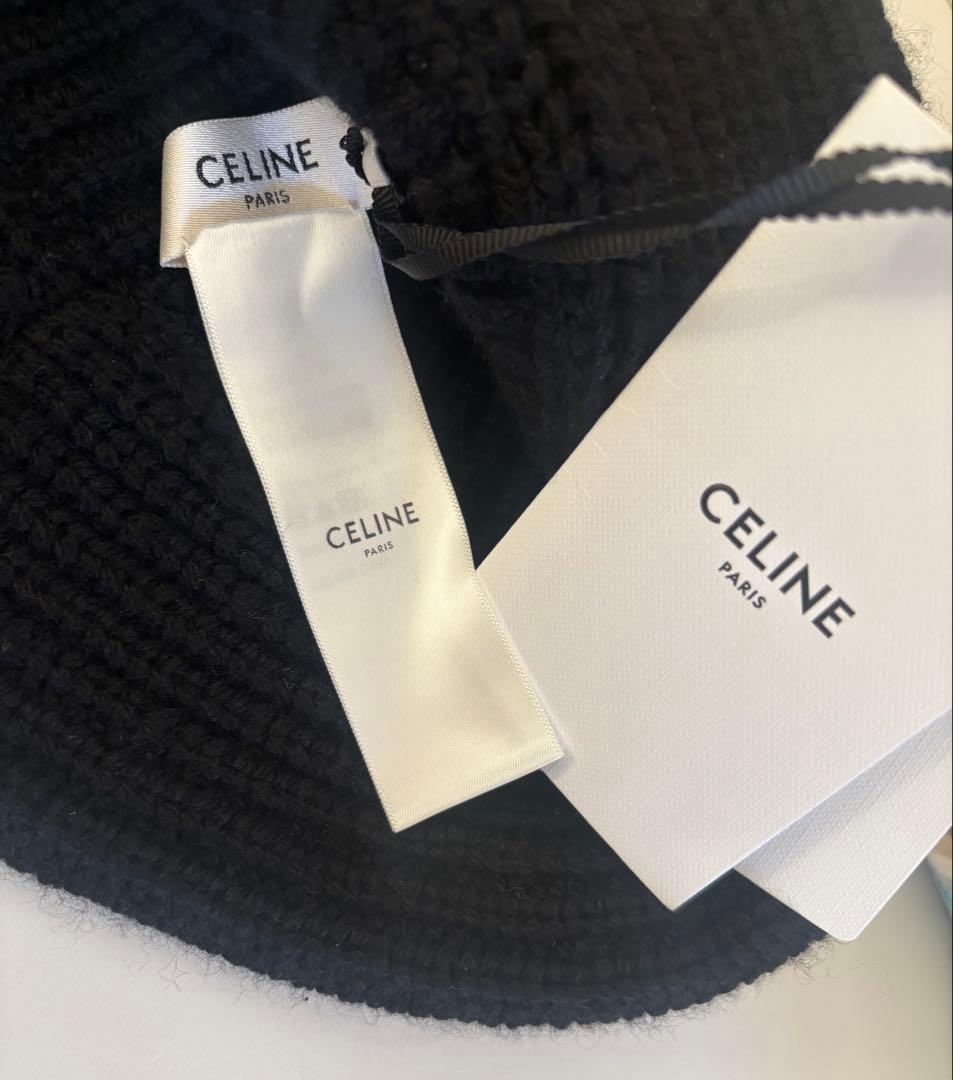 新品タグ付き✨CELINE セリーヌ トリオンフ ニットキャップ バケットハット