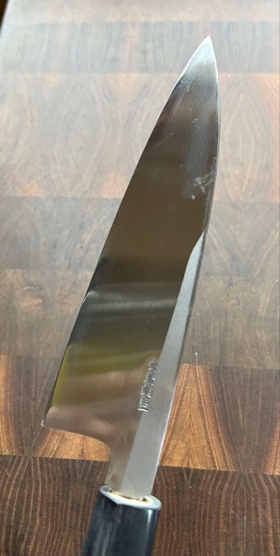 堺打刃物　出刃　170mm 6寸　包丁　薄口　舟行　和包丁　未使用　白鋼