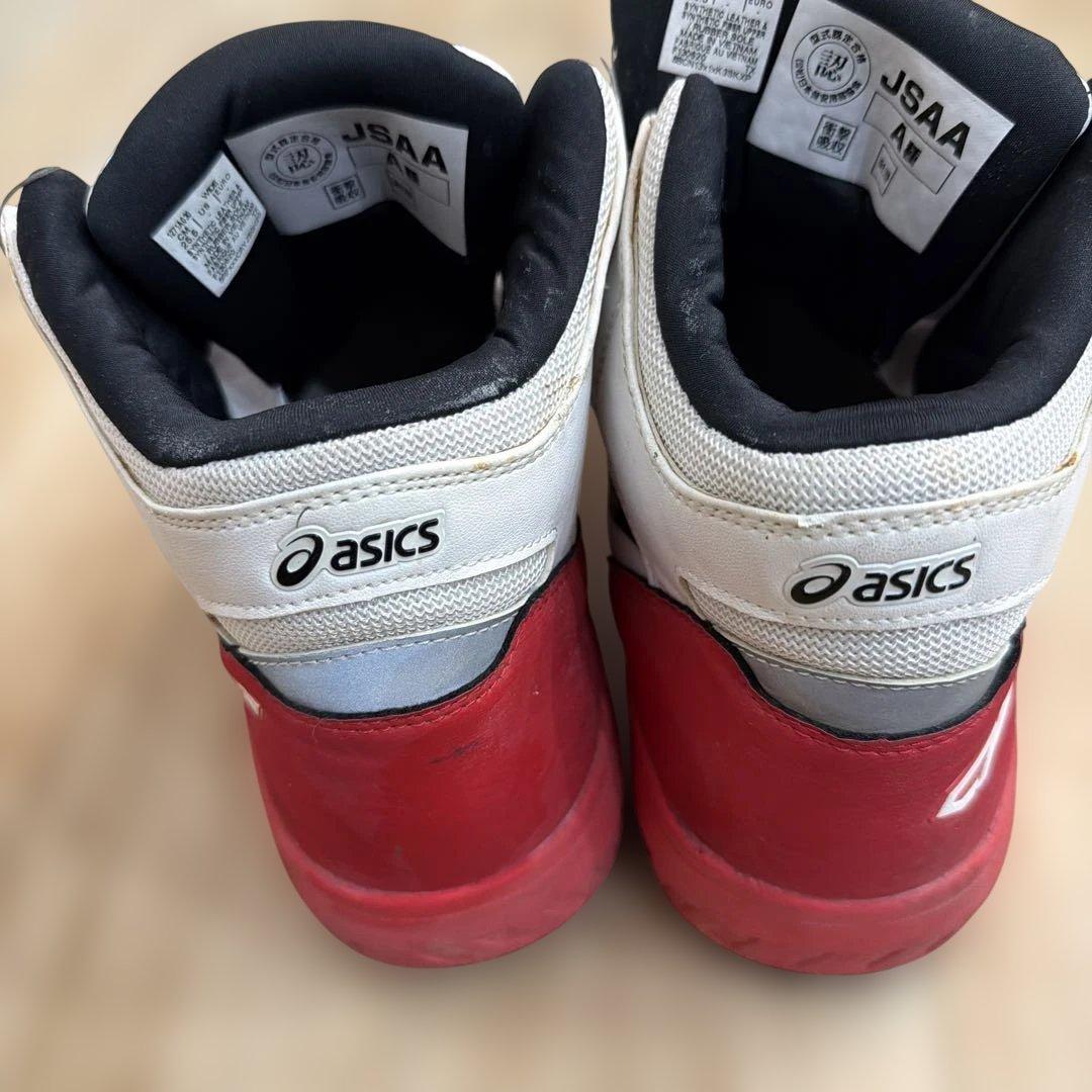 ASICS BOA 安全靴 ホワイト/レッド