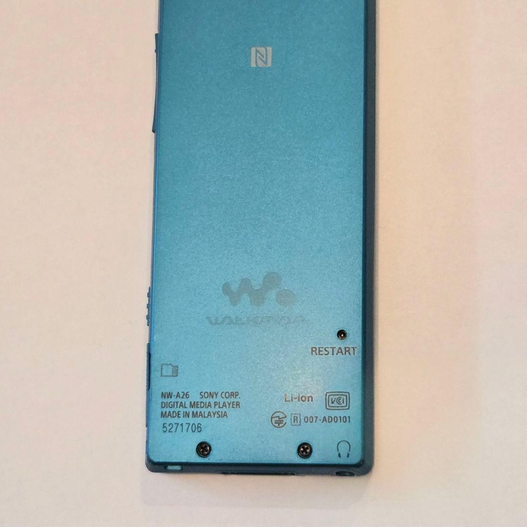 美品＊SONY ソニー ウォークマン NW-A26 ビリジアンブルー ケース付き