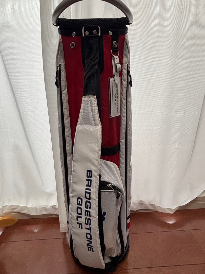 BRIDGESTONE ゴルフバッグ 超軽量　ホワイト/レッド