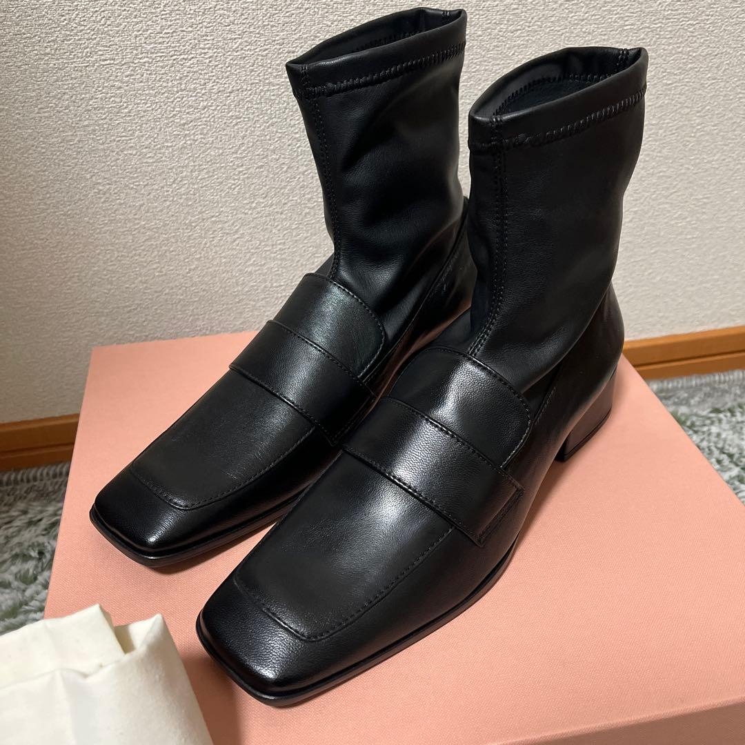 【新品】 ファビオルスコーニ スクエアトゥ ブーツ 38 トゥモローランド