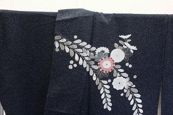 ★専用★美品 訪問着 辻が花 墨黒 袷 身丈166.0cm トールサイズ 正絹