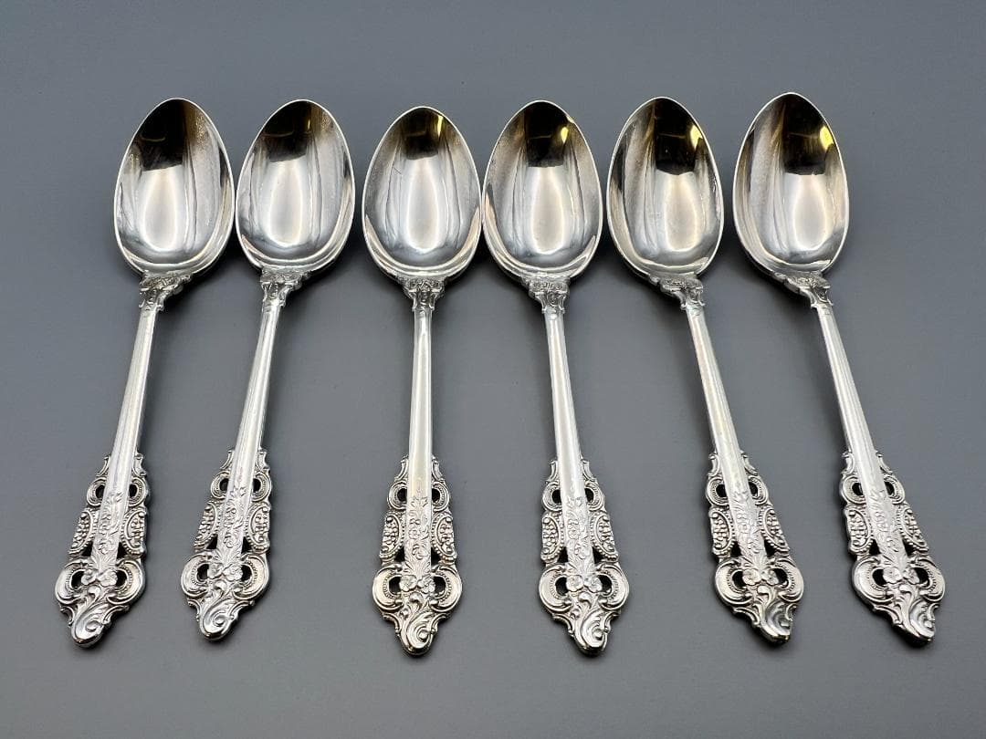 ユリッペ　銀製　MIYATA刻印　スプーン　６点セット　重量約：112g