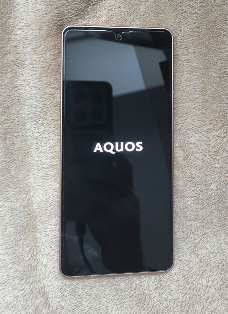 ☆中古美品☆　AQUOS sense6　SH-M19　ライトカッパー