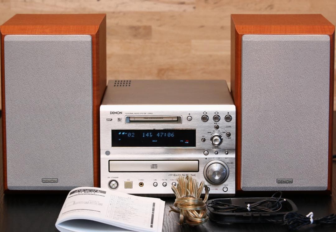 DENON　D-MS3　CD/MD/TUNER/USB　コンポ+スピーカー　美品