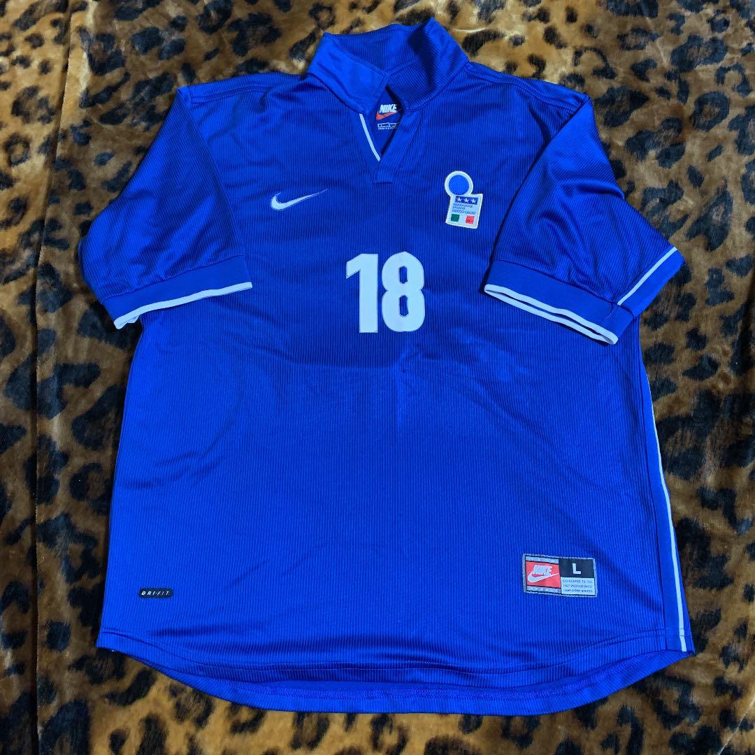 ロベルト　バッジョ　イタリア代表　レプリカユニフォーム　Lサイズ