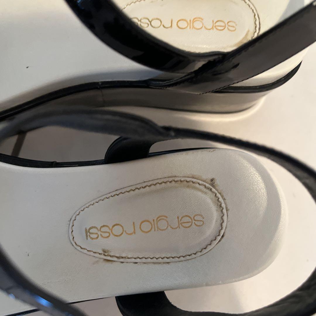 エナメル　サンダル パンプス