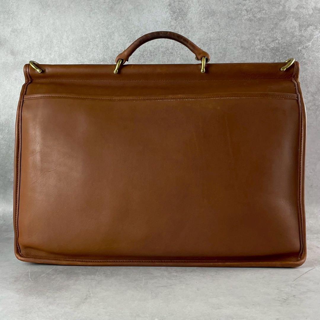 オールドコーチ　ビジネスバッグ　2way ターンロック　レザー　ブラウン