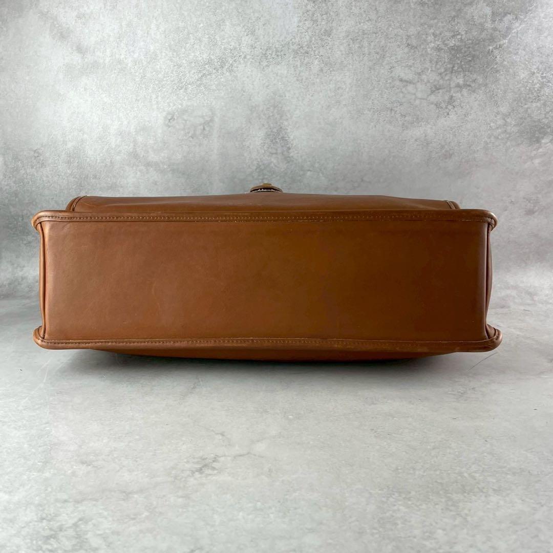 オールドコーチ　ビジネスバッグ　2way ターンロック　レザー　ブラウン