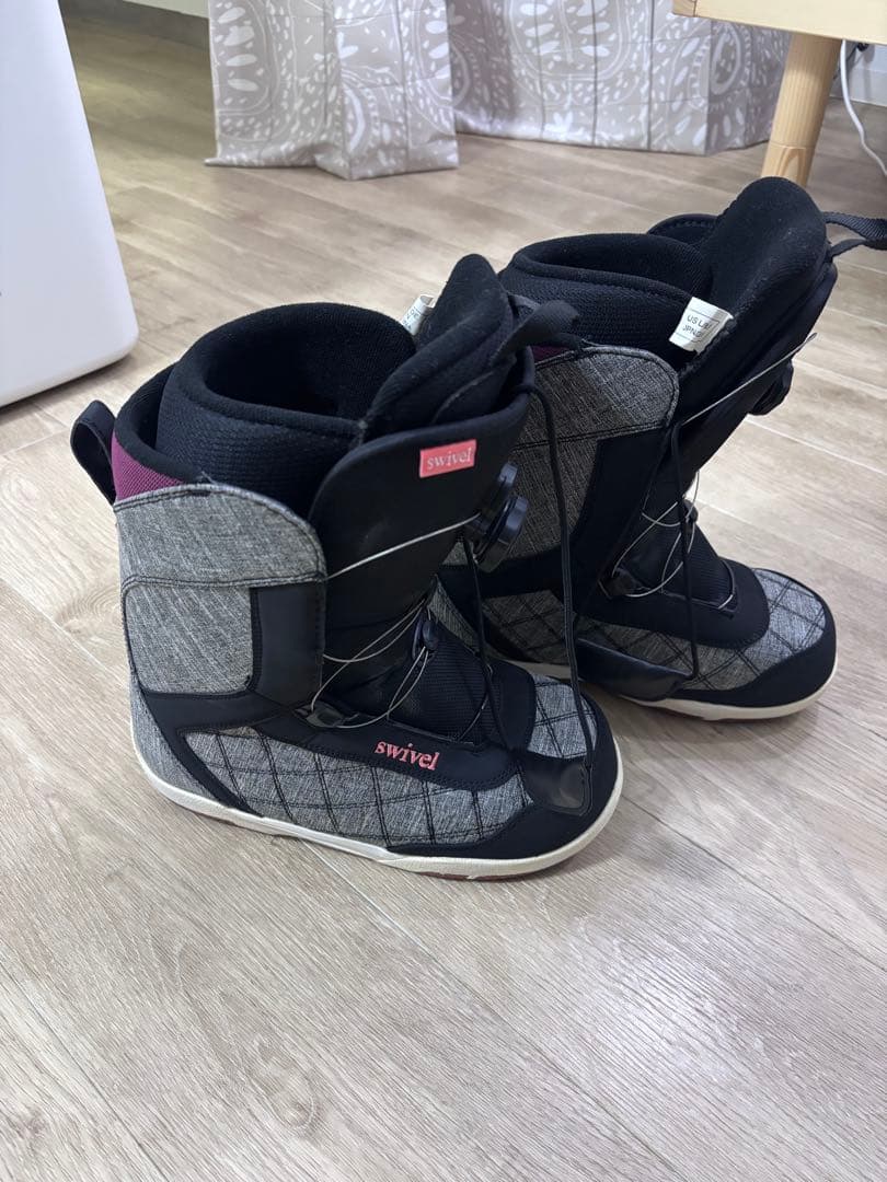 swivel スノーボードブーツ グレー/ブラック
