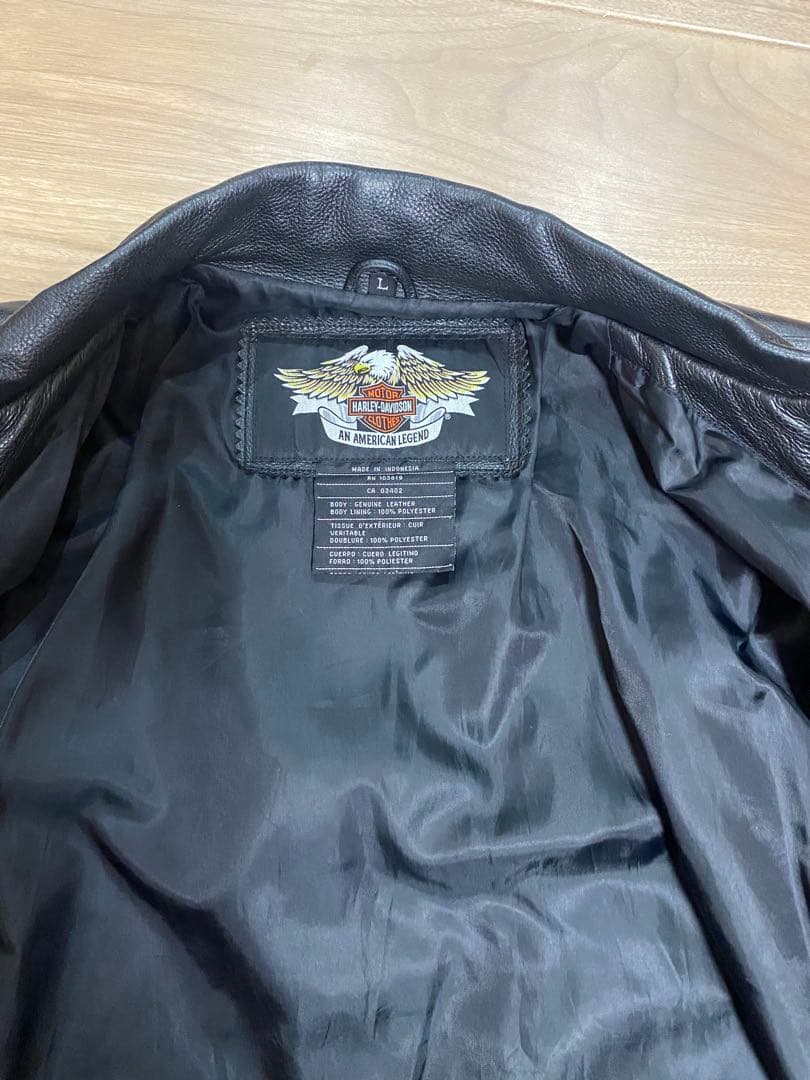 ブラックレザーライダースジャケット