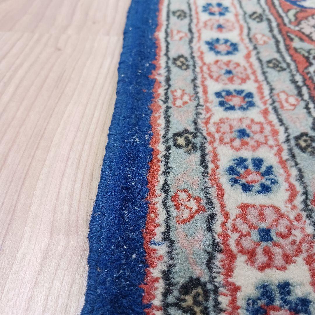 Y2742 トルコ絨毯 ヘレケ ウール×コットン 手織り 154×91㎝