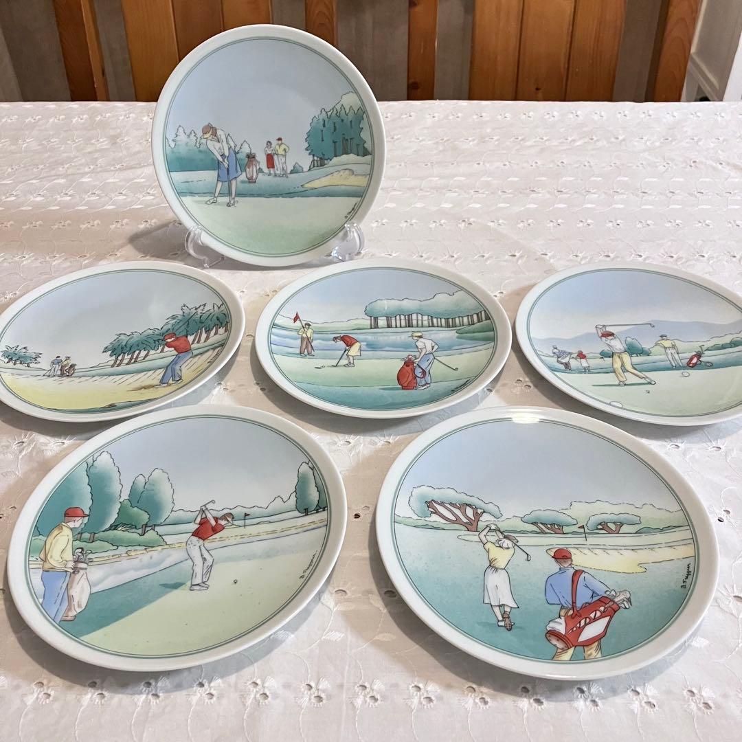 フランスヴィンテージ APILCO アピルコ プレート ゴルフプレイヤー