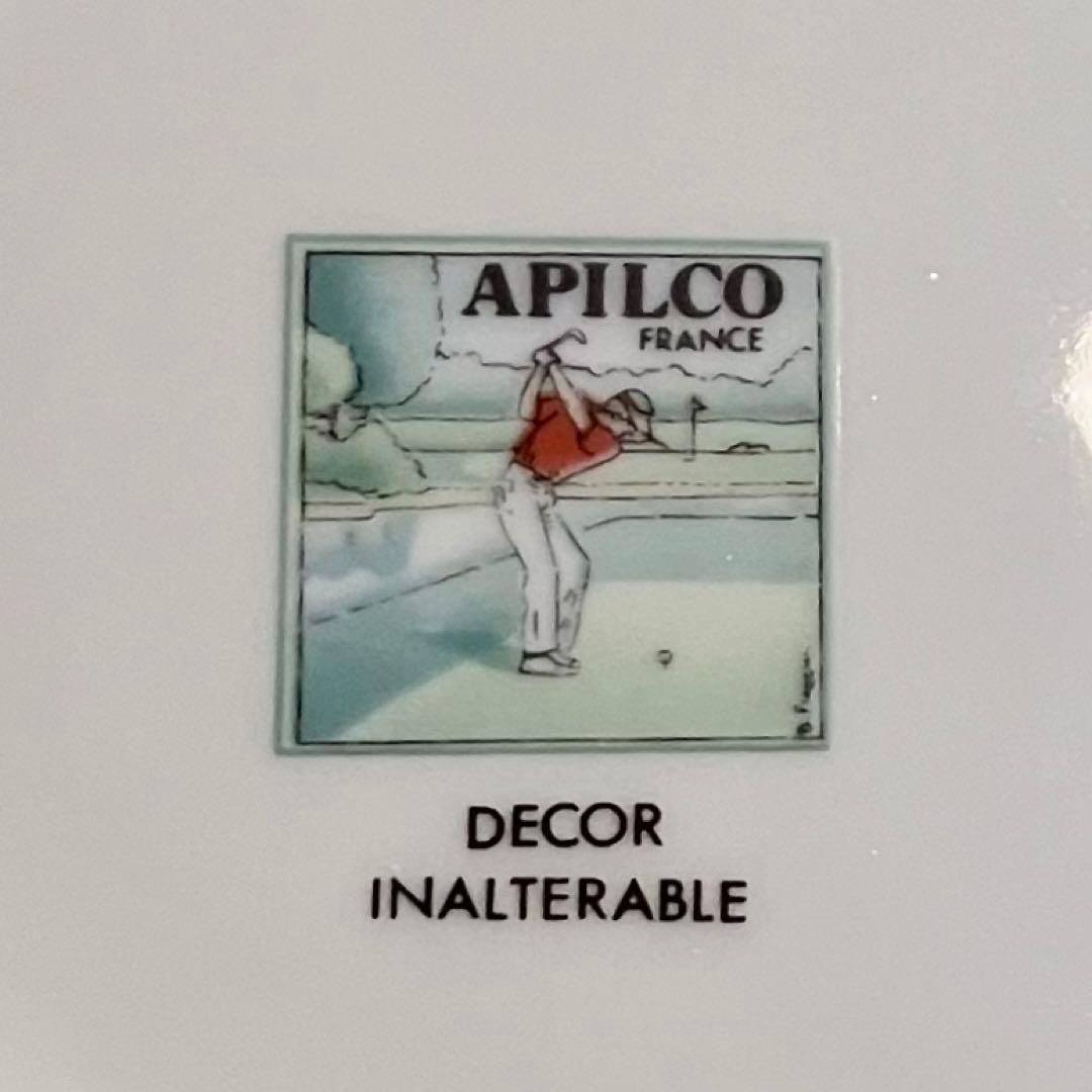 フランスヴィンテージ APILCO アピルコ プレート ゴルフプレイヤー