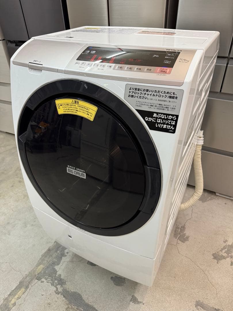 2018年式 11kg 6kg HITACHI 洗濯機 BD-SV110BL