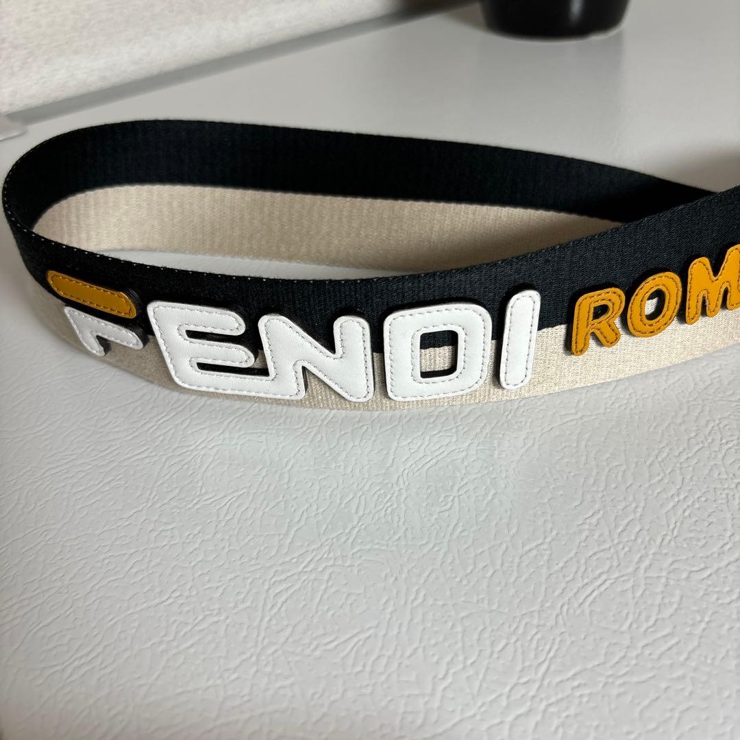 FENDIショルダーストラップキャンパスレザーコラボストラップ