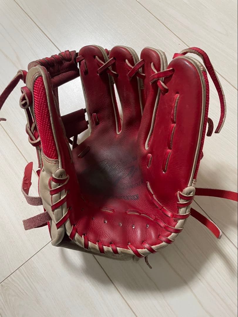 【こうちゃんさん専用】ミズノプロ　軟式グローブ レッド/ベージュ