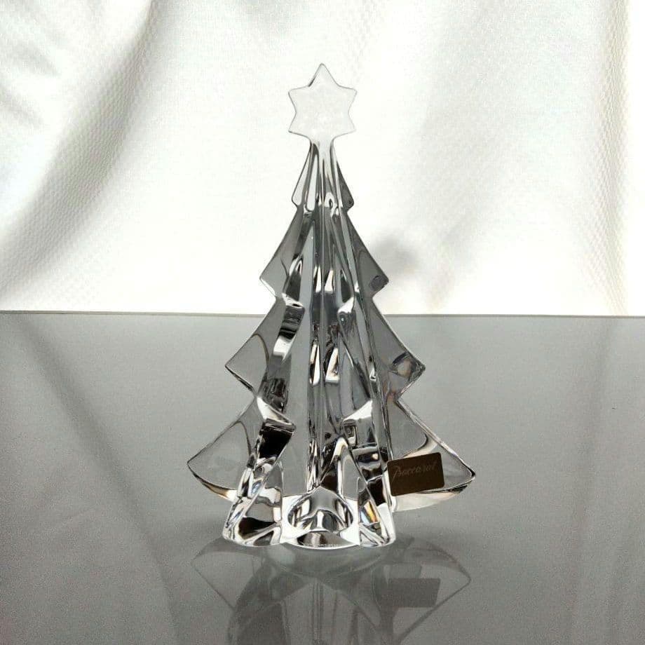 【新品】バカラ　クリスマスツリー　オブジェ　置物　クリスタルガラス