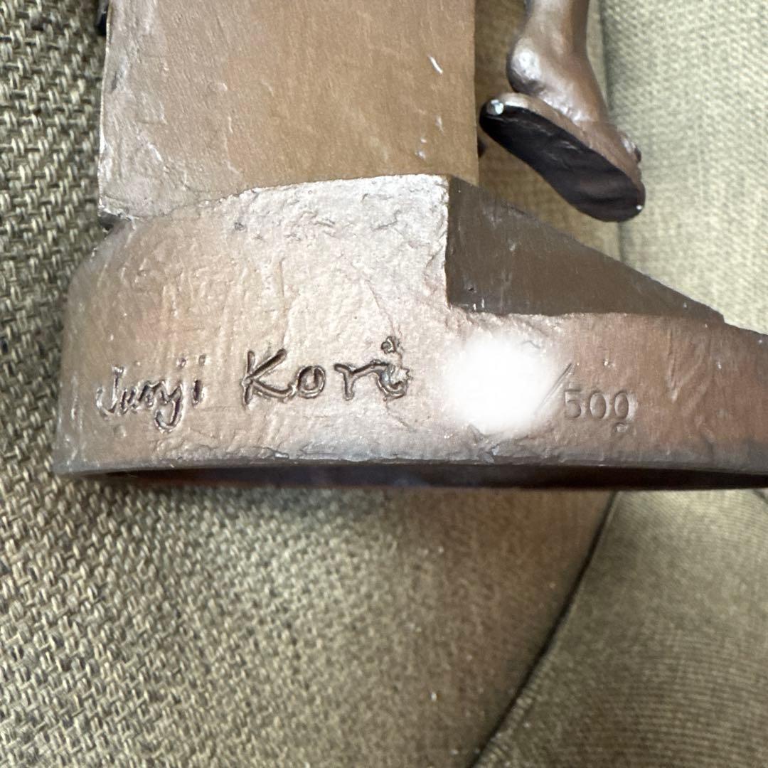 郡順治 ブロンズ『 愛 』 少女 小鳥 現代彫刻★美品