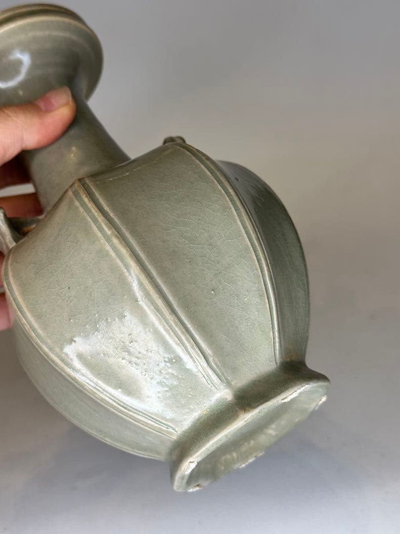 宋代 貫耳瓶 花瓶 陶磁器 古美術 時代物