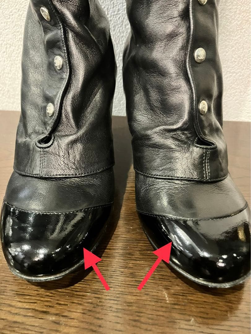 ななページ:CHANEL: ロングブーツ　サイズ23.5cm