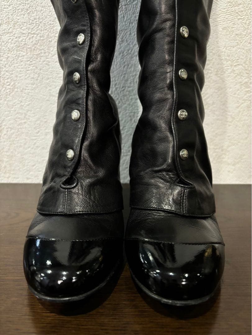 ななページ:CHANEL: ロングブーツ　サイズ23.5cm