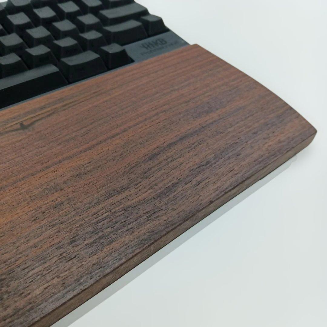 無垢材ウォルナットHHKB用 手作りパームレスト兼キーボードルーフ オスモW