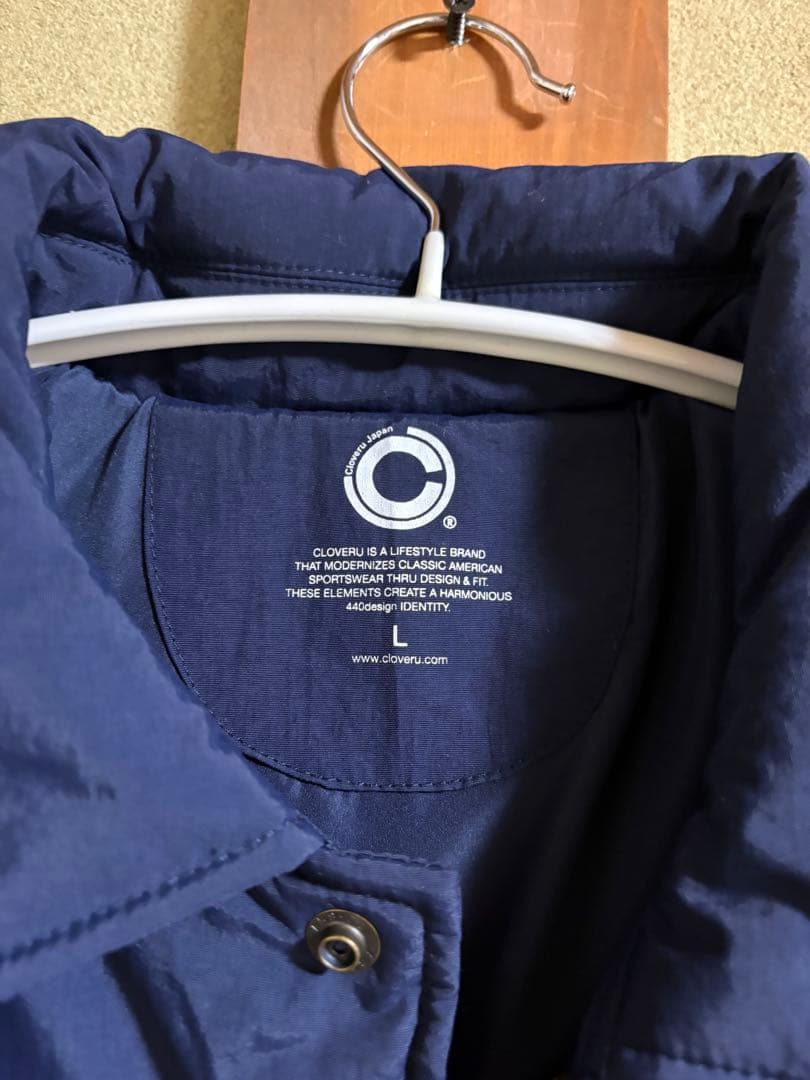 cloveru ネイビー ナイロンジャケット