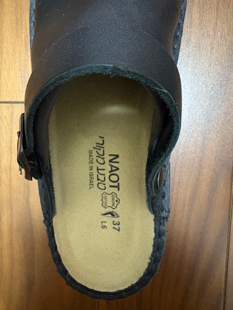 NAOT IRISサボサンダル 37 ブラック