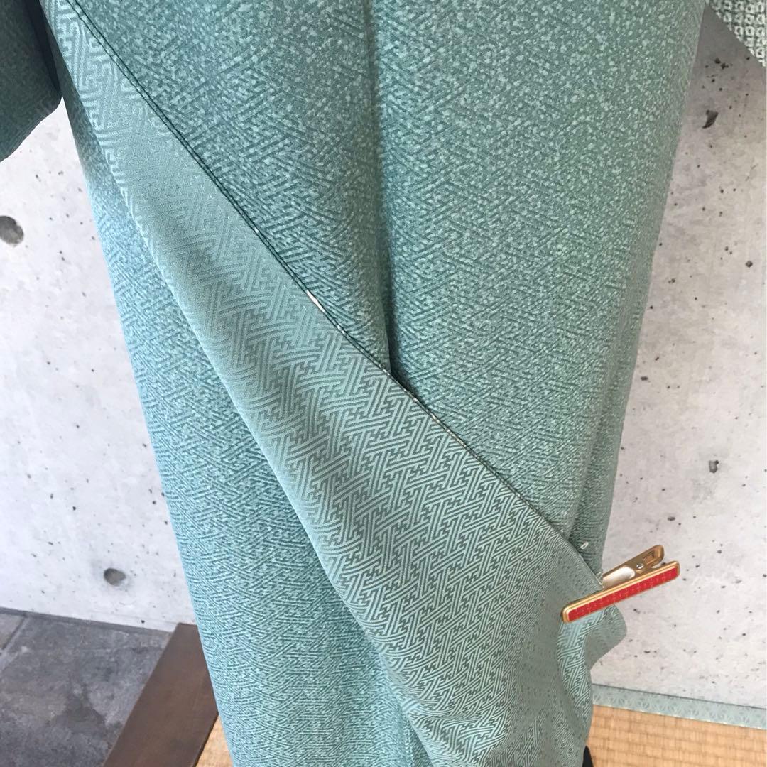 正絹　上質な訪問着　絞り柄　袷