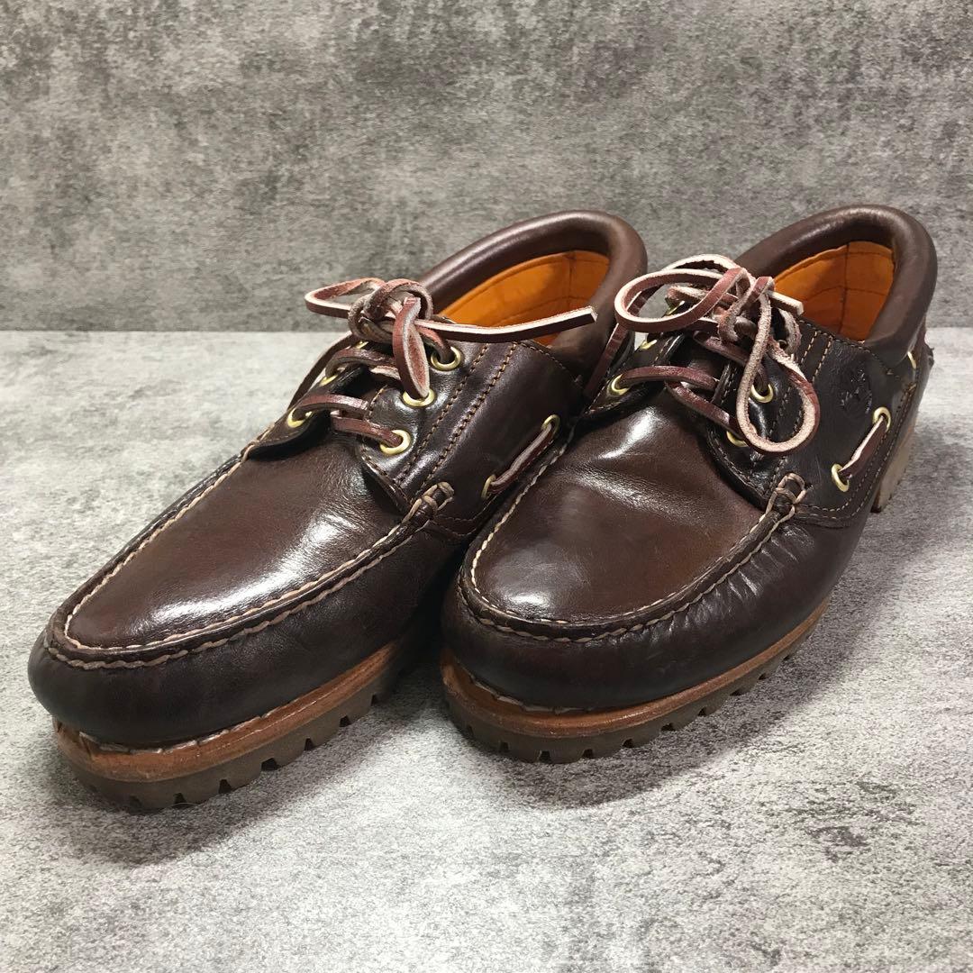 美品　ティンバーランド 3EYE デッキシューズ 30003 25cm 茶