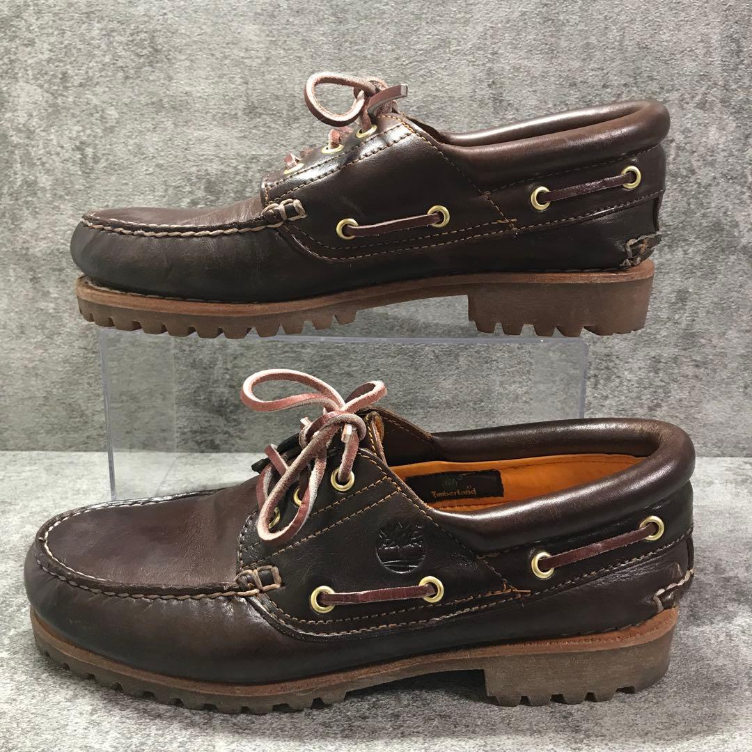 美品　ティンバーランド 3EYE デッキシューズ 30003 25cm 茶