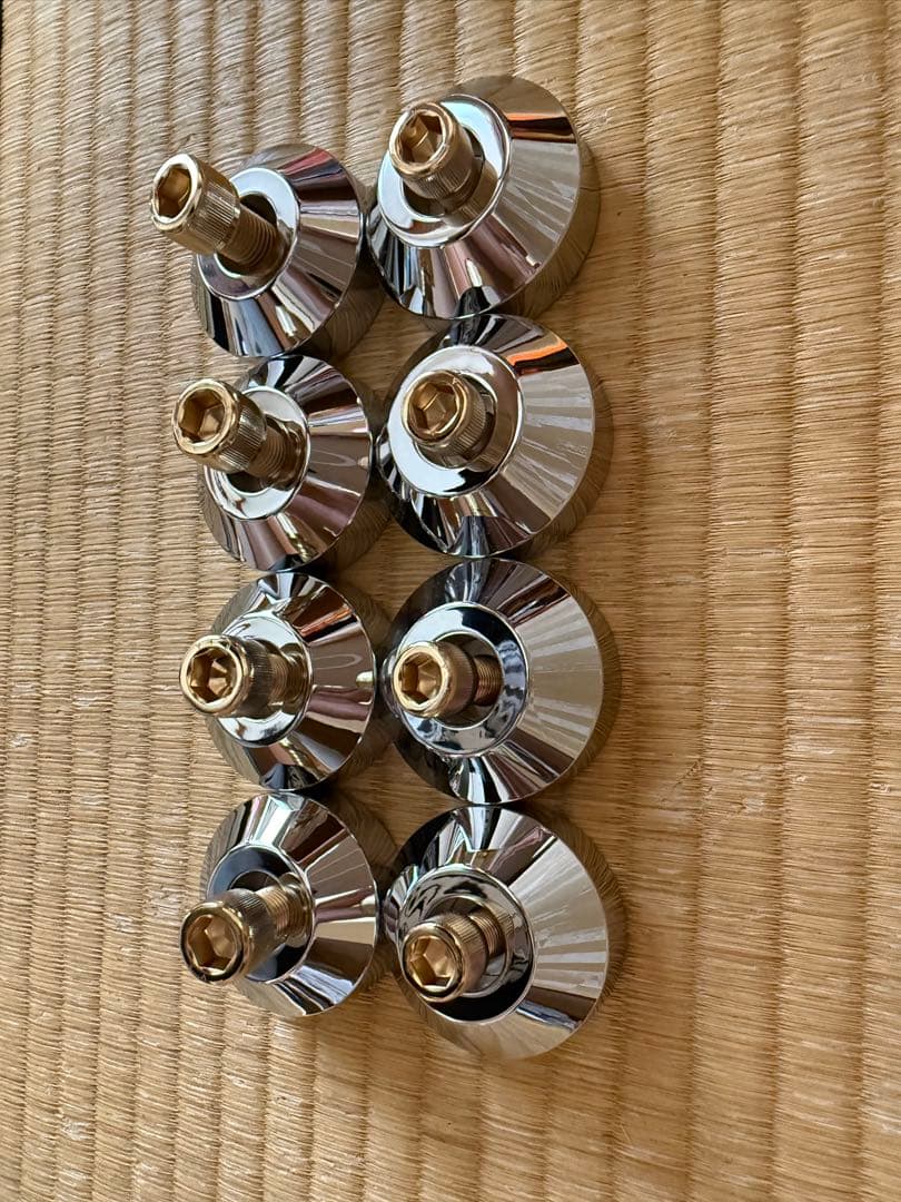 シボレーインパラ58-64フロントアッパーロアービレットクロームブッシュカバー