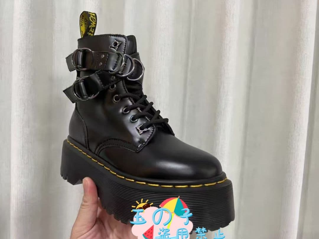 Dr. Martens ブラックブーツ 25CM 厚底