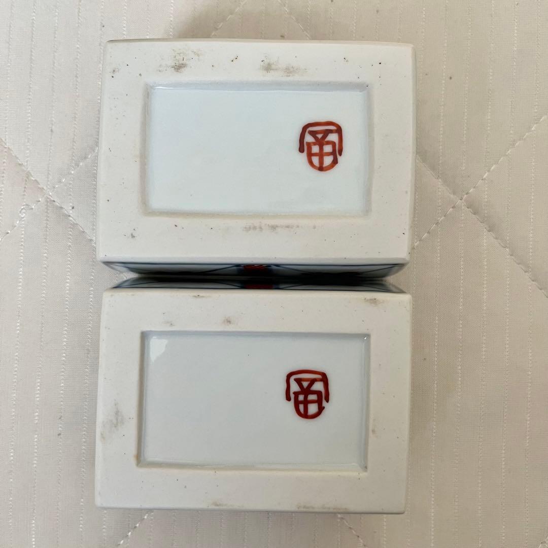 人間国宝　富本憲吉？　色絵　灰皿　2個セット 木箱付き