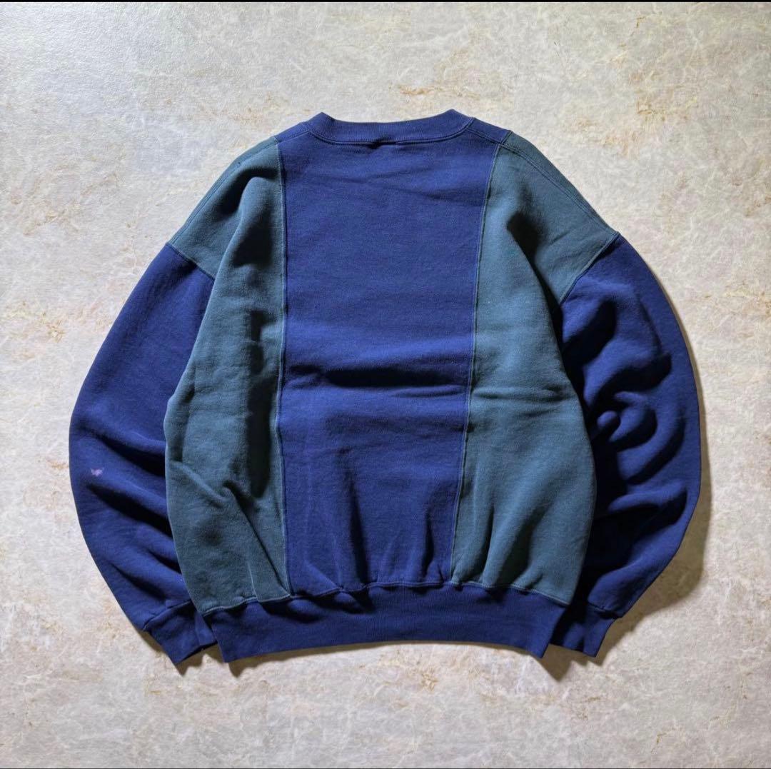 RUSSELL ATHLETICバイカラースウェット短丈USA製90s希少当時物