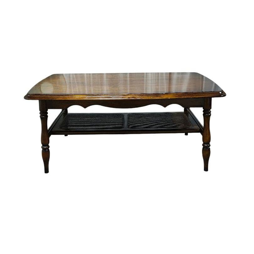 karimoku カリモク コロニアル センターテーブル ローテーブル ラタン棚