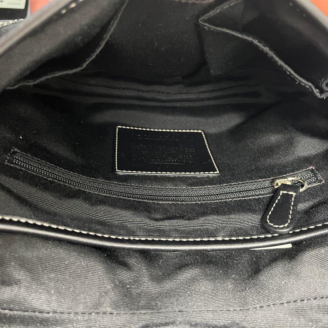 美品 Coach Soho Signature Bag Black