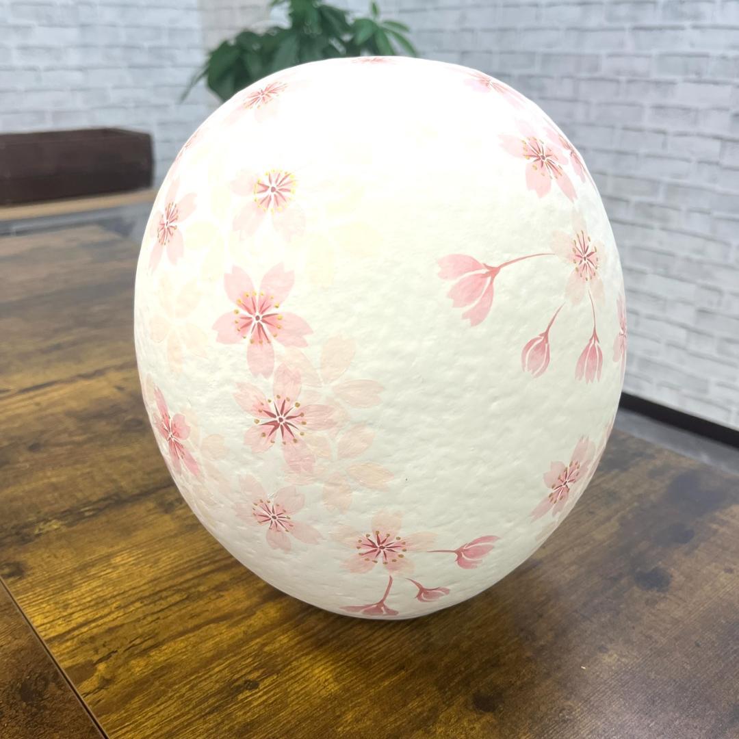 花筆工房作成 アートダルマ 桜柄 7号 職人手作り 花咲かすだるま 縁起物 置物