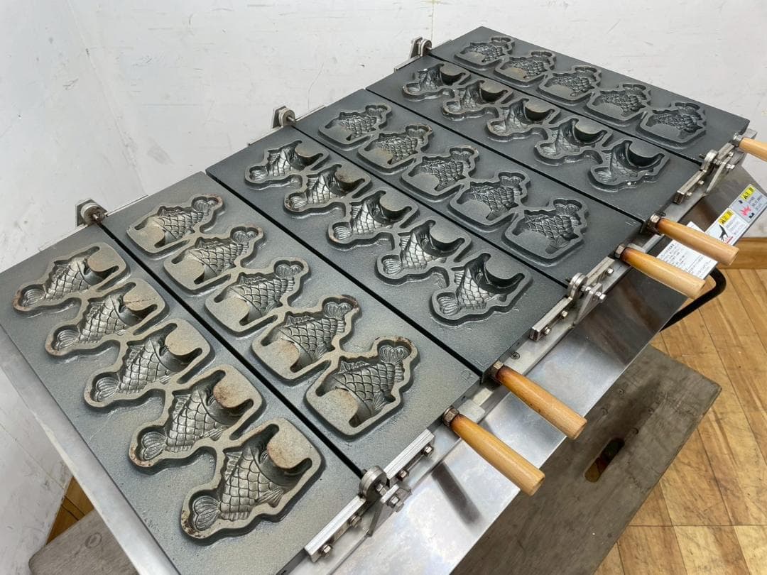 T7766☆美品☆タニコー☆電気式三連たい焼き機☆TY-3☆業務用☆厨房機器